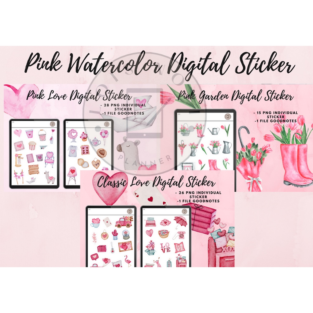 

Pink Watercolor Digital Sticker, Digital Sticker, Sticker untuk Digital Planner, Sticker for Digital Planner, Sticker for Digital Journal, Sticker for digital Notebook