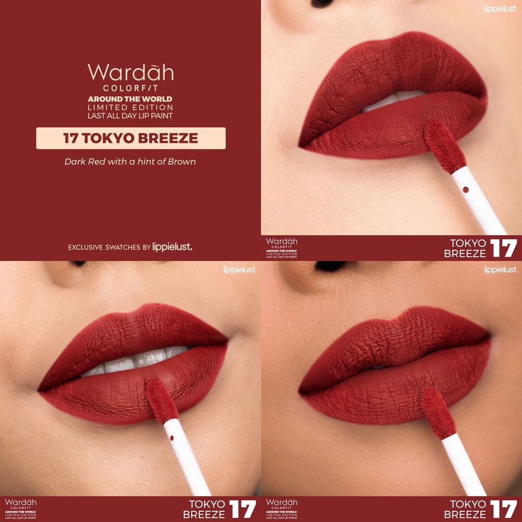 ★ BB ★ Wardah Colorfit Lip Paint Around the World - Lip Cream