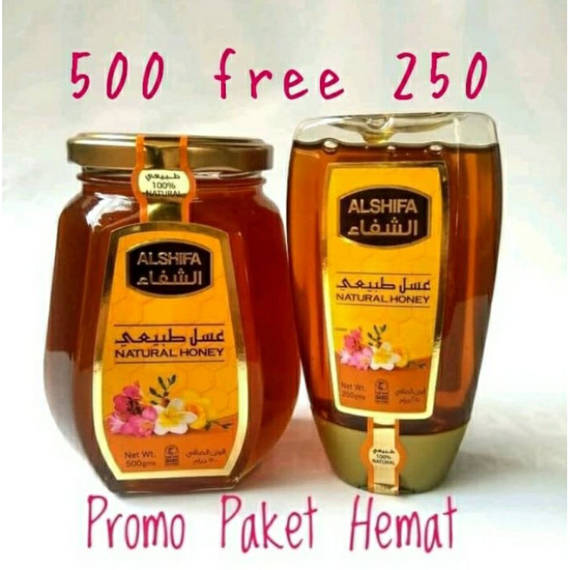 

Paket Madu Al Shifa 500gr free 250gr