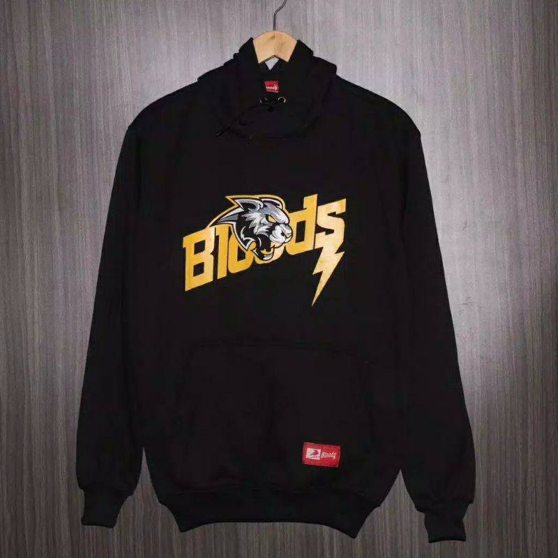 Jaket Bloods Sweater pria Hitam Bloods 100% Ori