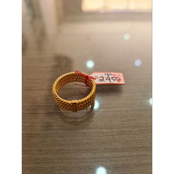 Cincin Plintir Susun emas 16 Karat / 16K / 70 %