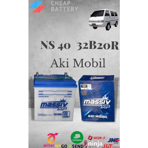 Aki mobil suzuki carry futura massiv xp ns40 basah