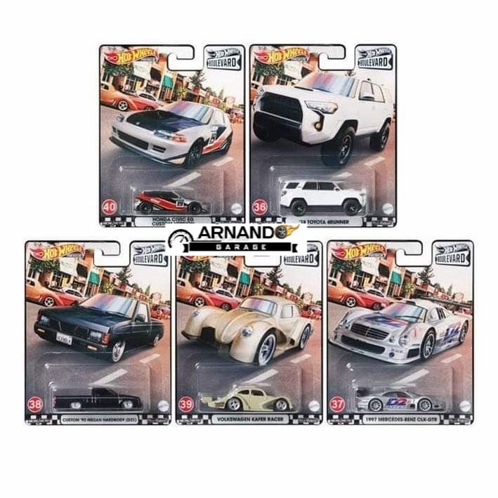 BEST SELLER | Boulevard H 2021 Diecast Hot Wheels Mobil Mainan Anak HONDA CIVIC EG CUSTOM VERSION SILVER VOLKSWAGEN KAFER RACER TAN CUSTOM 93 NISSAN HARDBODY (D21) D21 1997 MERCEDES-BENZ CLK-GTR MERCEDES BENZ CLK GTR MERCY 18 TOYOTA 4RUNNER