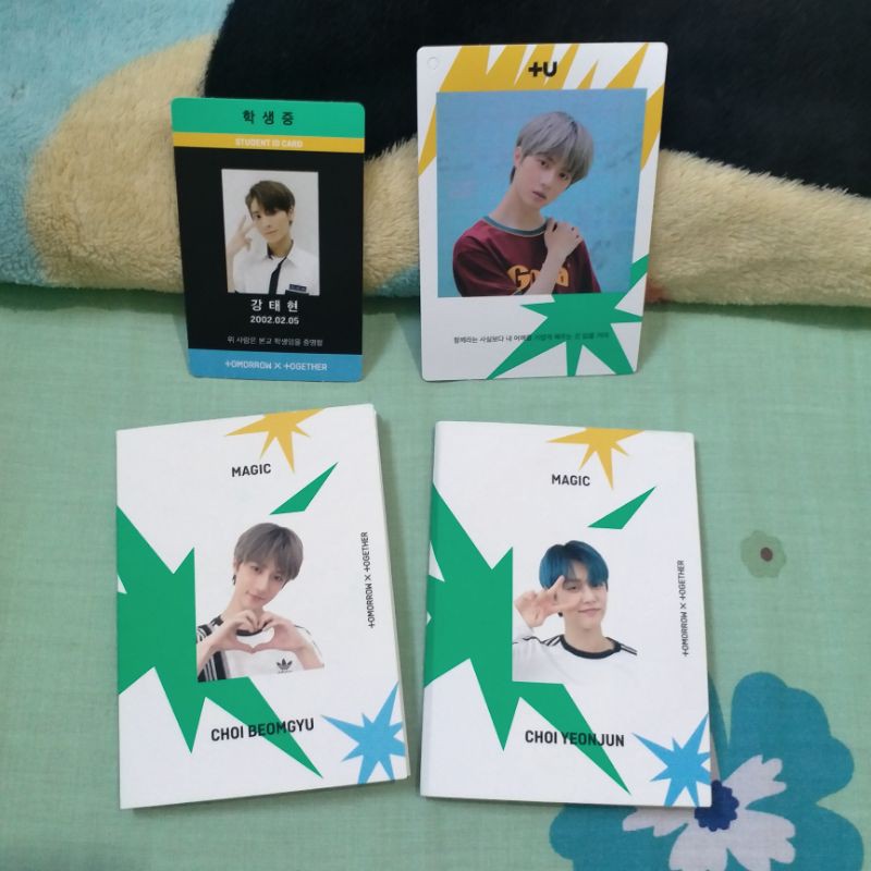 PC PHOTOCARD STUDENT BOOK TXT ALBUM TDC MAGIC YEONJUN, BEOMGYU, TAEHYUN