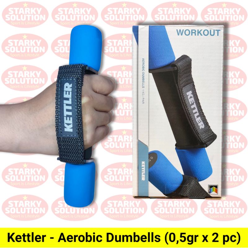 Barbel Aerobik KETTLER Barbel Aerobic Dumbell Strap Original - 2 x 0,5 kg