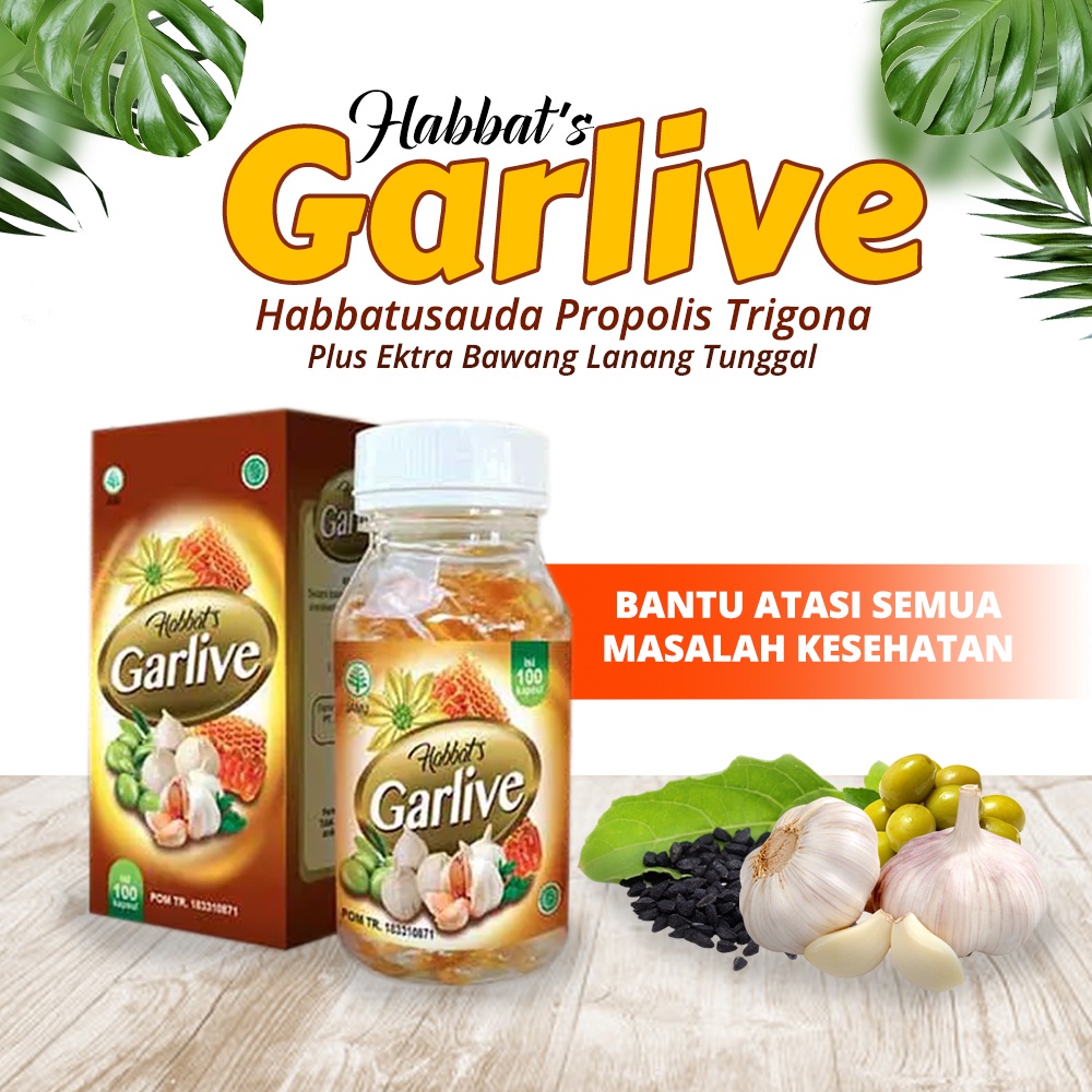 

BUY 2 GET 1 Habbats Garlive - Herbal Kolesterol, Asam Urat Hipertensi isi 200