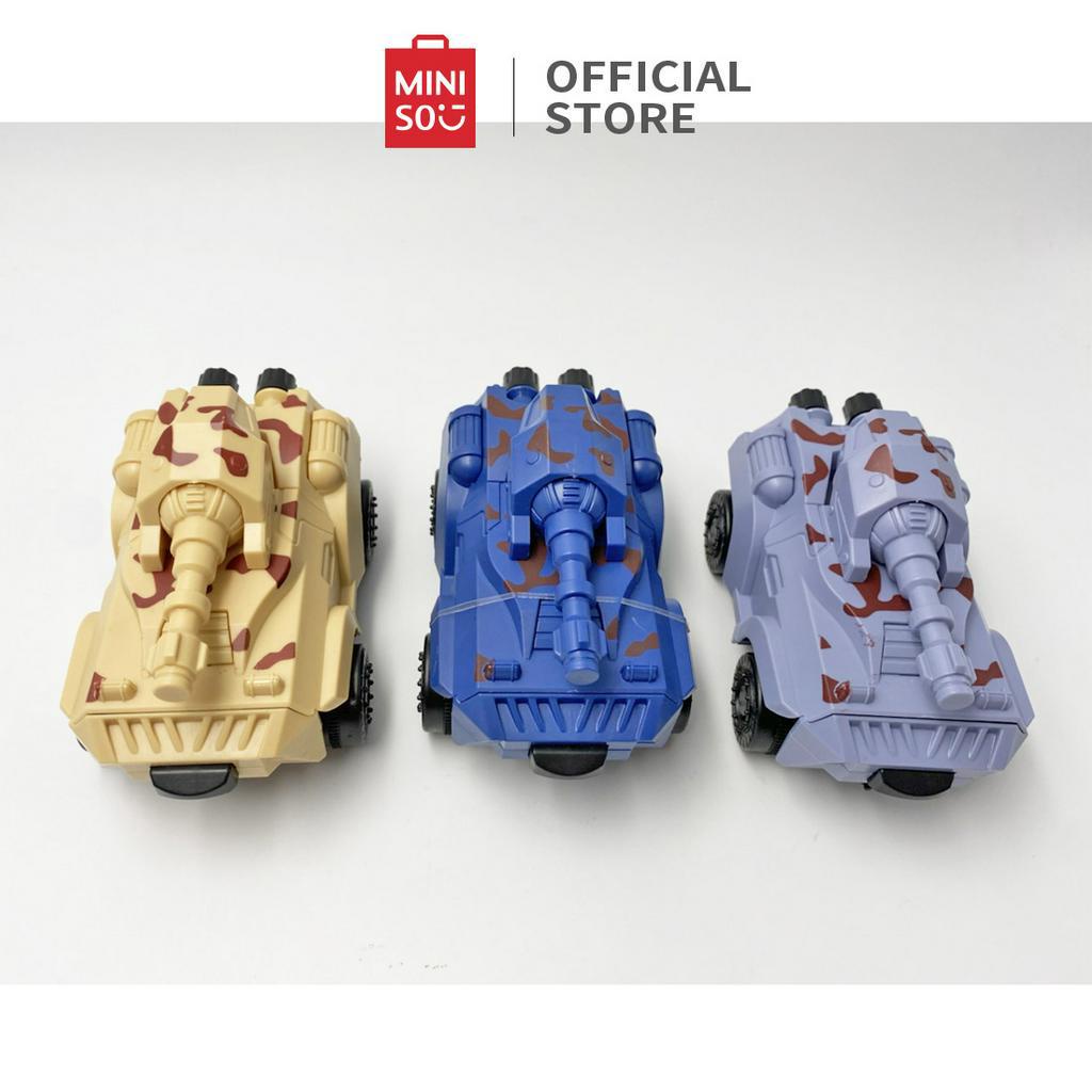 MINISO Mainan Militer Diecast Toy Tangki Transformasi Edukasi Mainan