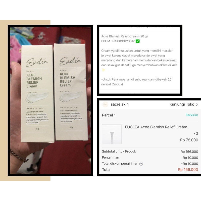 EUCLEA ACNE BLEMISH RELIEF CREAM