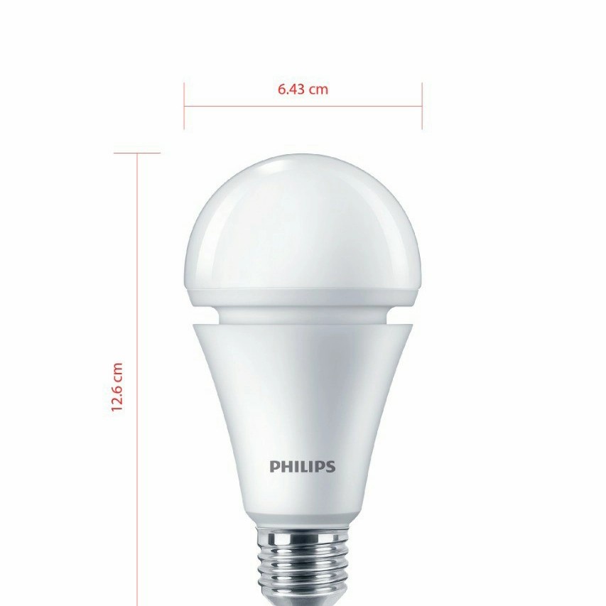 LAMPU LED EMERGENCY PHILIPS 9W 9 WATT RECHARGEABLE LED BULB LAMPU BOHLAM CAS AC DC BATERAI