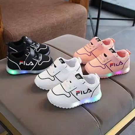 SIZE 21- 30 SEPATU FILA KIDS LED / SEPATU LAMPU ANAK / SHOES LAMP