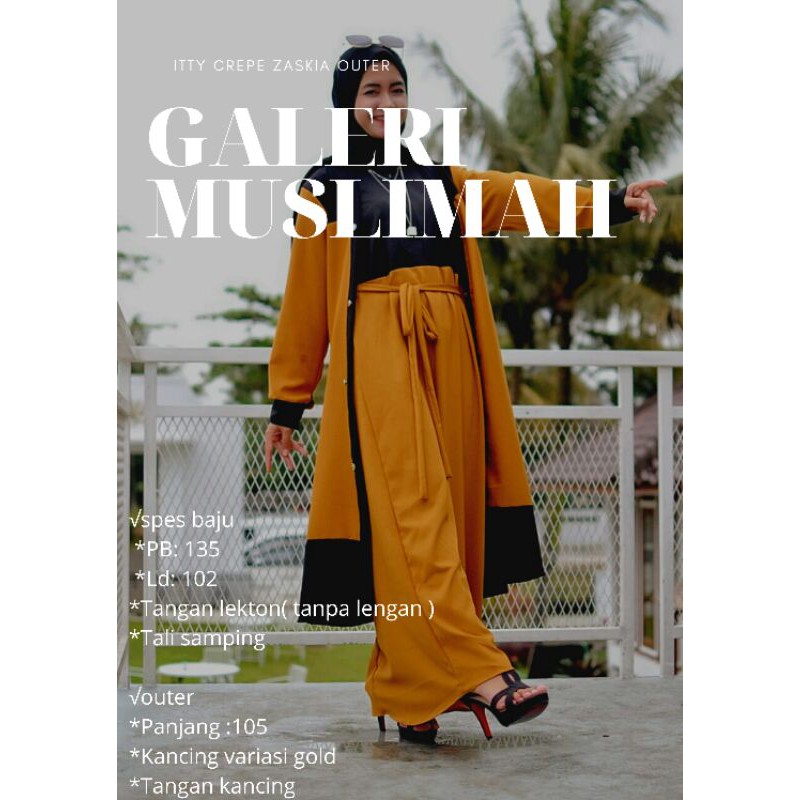 GM-ITY CREPE ZASKIA OUTER/atasan wanita