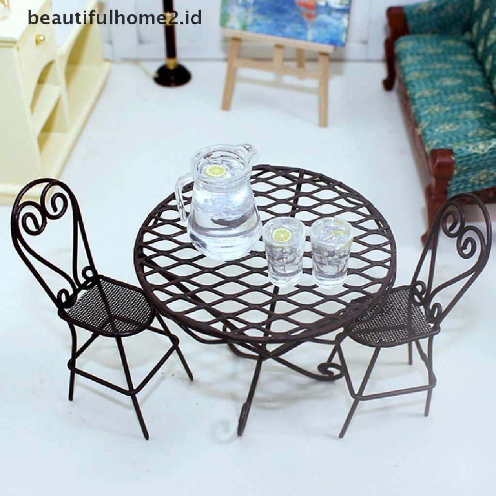 [beautifulhome2.id] 3pc/set Dollhouse Miniature food lemon Juice Jug cup for Dollhouse Furniture ID