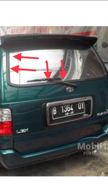 Karet Kaca Belakang Kijang Kapsul