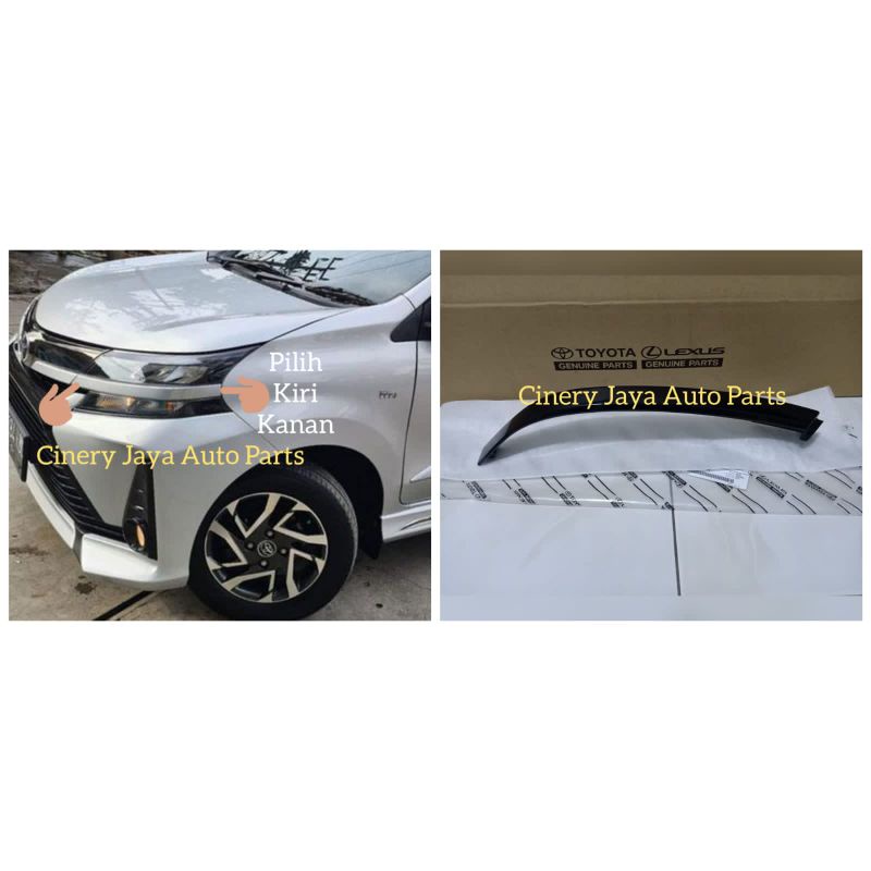 Cover LIS List HEADLAMP Lampu Depan AVANZA VELOZ 2019-2020 Original