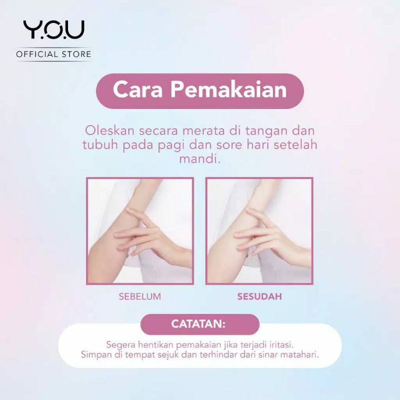 YOU Dazzling Tone Up Body Cream (Kulit Cerah Seketika)