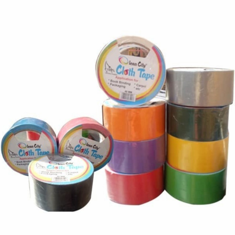 

Lakban Kain / Cloth Tape Warna OLEAN CITY 2 Inch (48mm x 10m)