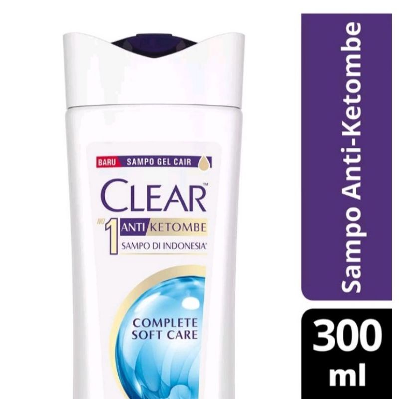 Clear Shampoo Anti Ketombe Complete Soft Care 300ml