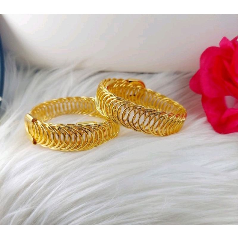 gelang dewasa jepit/lilit virall dari uang koin logam