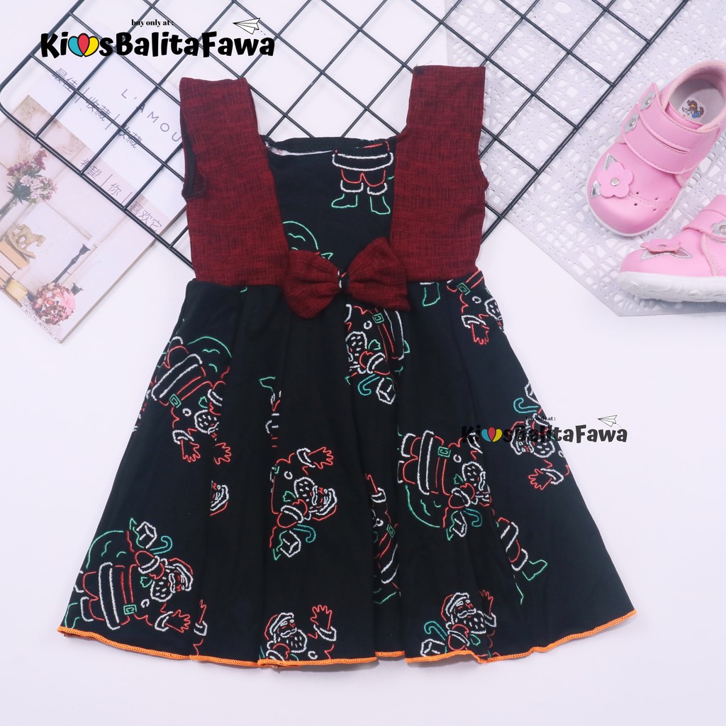 [NATAL] Dress Clairine size Bayi New Born - 12 Bulan / Dres Yukensi Baju Baby Murah Anak Perempuan