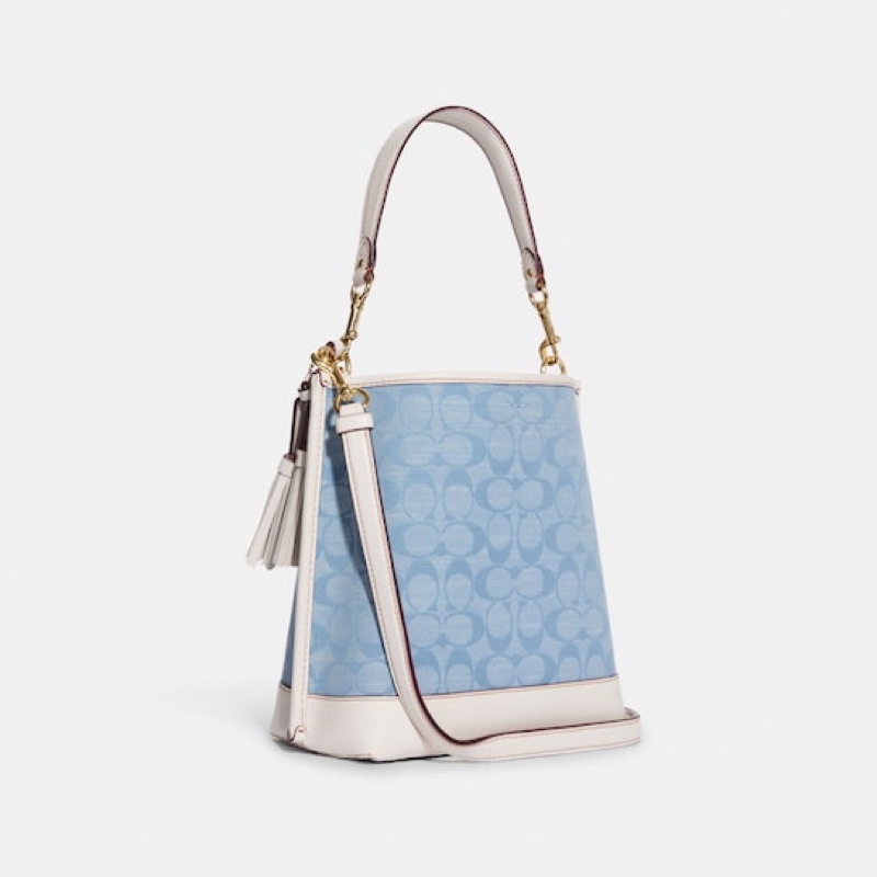 Coach Mollie Bucket Bag 22 In Signature Chambray (CA583)