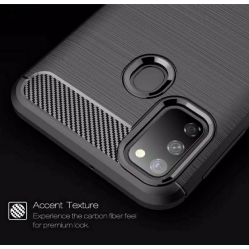 Samsung A21s soft case silikon carbon