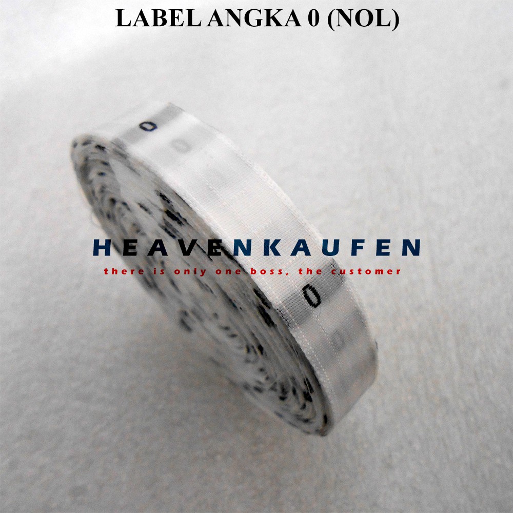 Label Size Ukuran / Label Angka Nol (0) Harga Per Rol isi 600 pcs