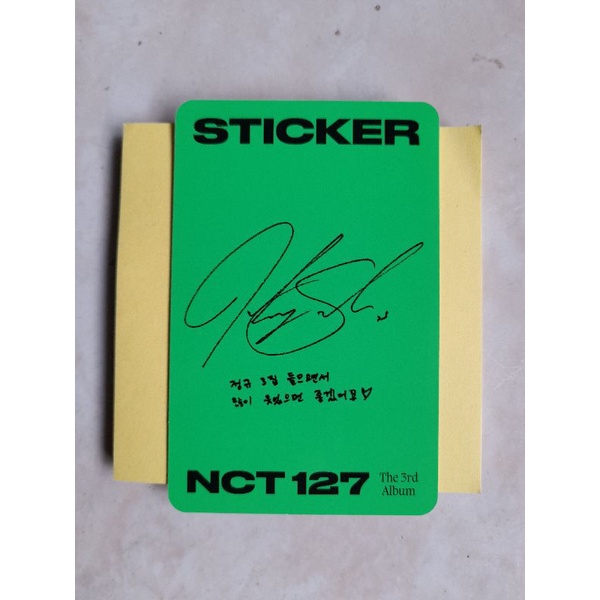 PHOTOCARD JOHNNY STICKER OFFICIAL (adopt)