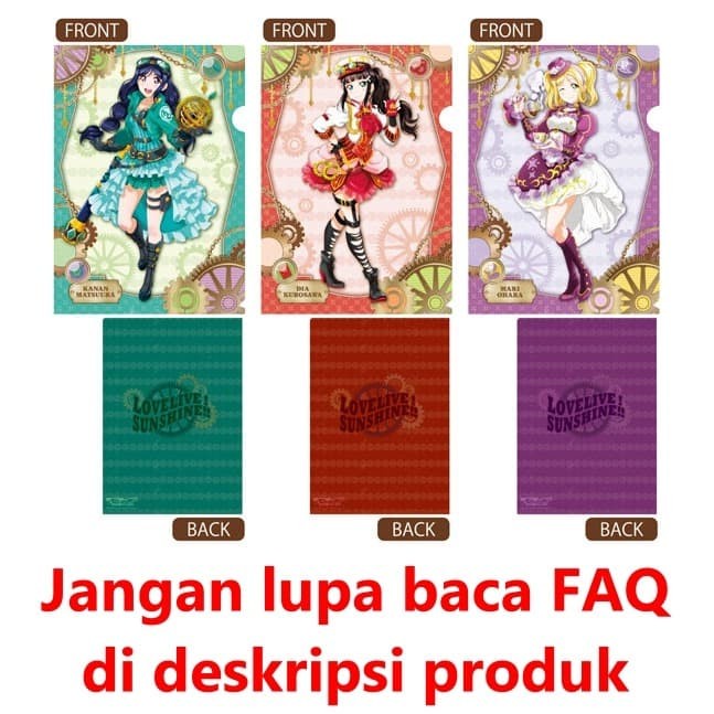 

Love Live! Sunshine!! Clear File Set Steampunk Style Kanan Dia Mari