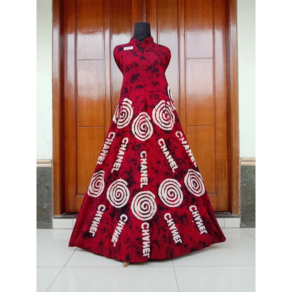 Gamis Rayon Tebal all size Bahan Tebal Premium Rayon Abstrak Pekalongan TERLARIS