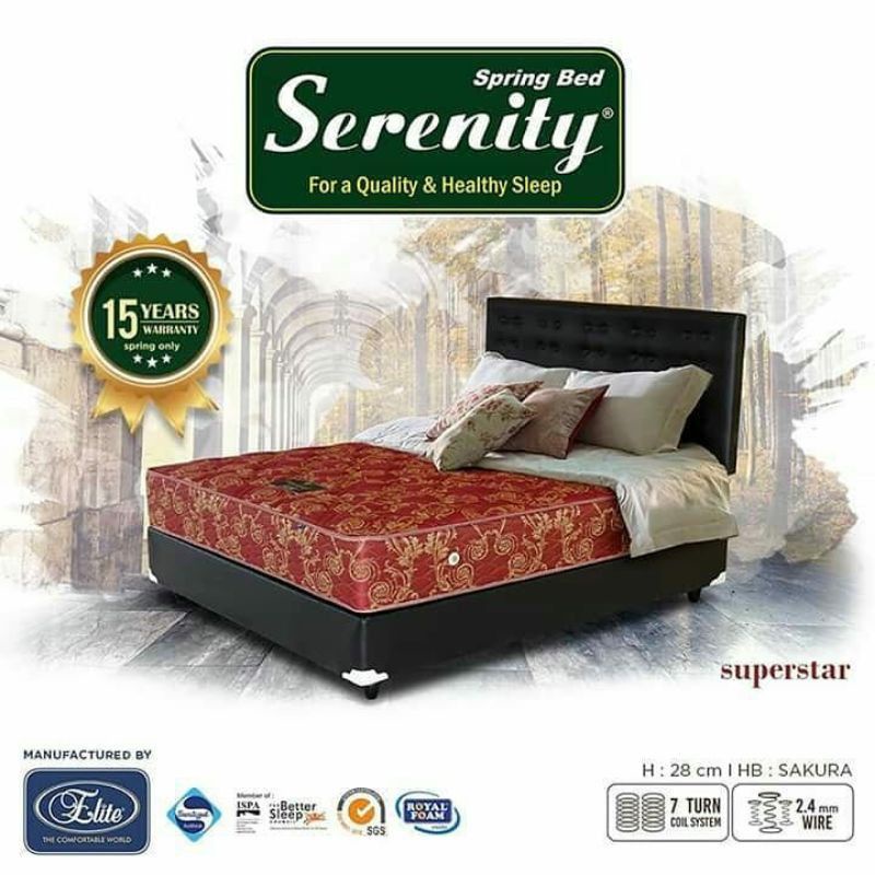 Elite Serenity SuperStar ( Kasur + Divan + Sandaran )