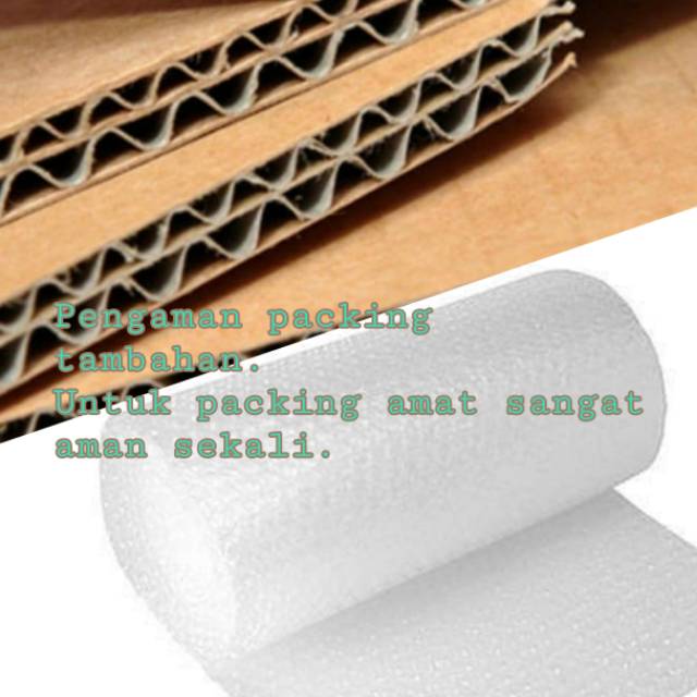 

Pengaman Packing Tambahan Bubble Wrap dan atau Dus agar Paket Super Aman