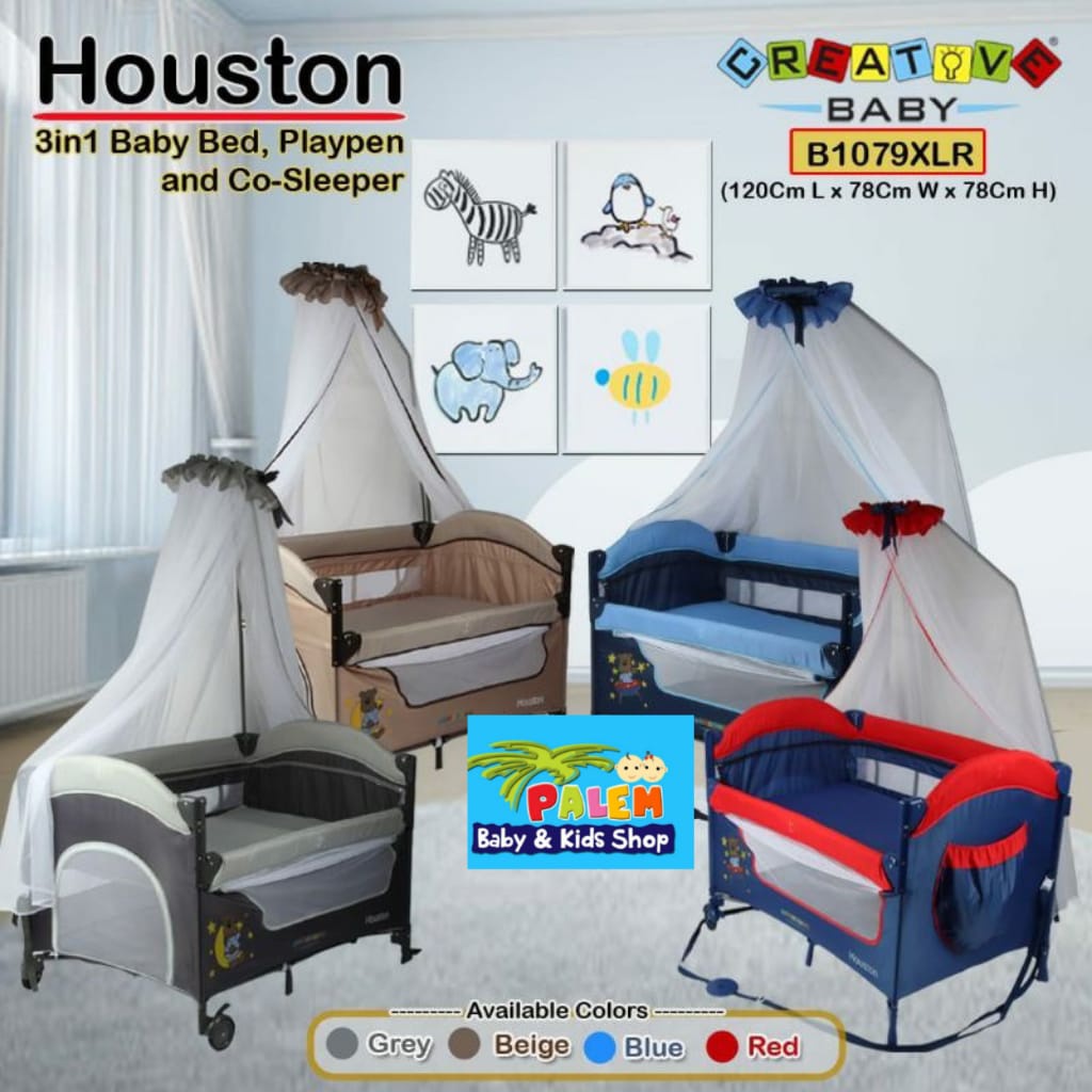 Box bayi pliko creative houston 3 in 1 babybed 1079