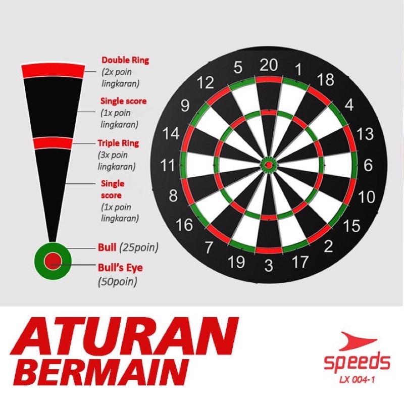 DART GAME BESAR 12 in Papan Dart Panahan Dinding Board busur olahraga lemparan Besar 004-1