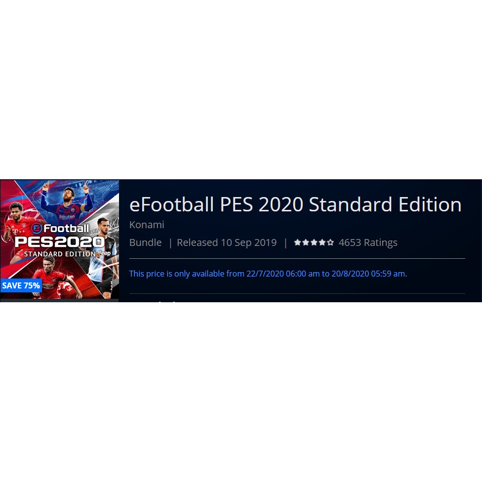 pes 2020 ps4 ps store