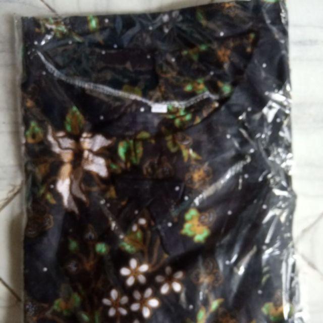 Tey-17 Batik Wanita Asj Sa Hrb026 Kenongo Kemeja Tosca Pendek