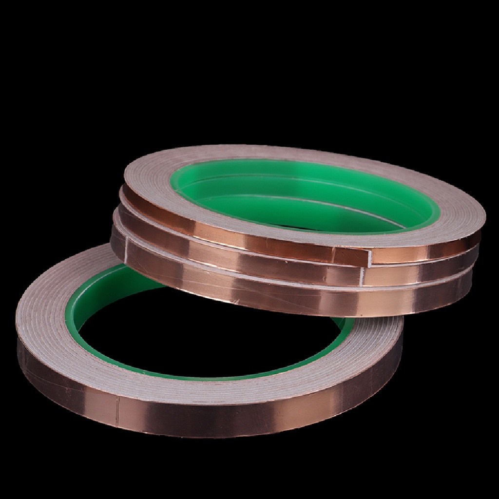 Pita Perekat Konduktif Sisi Ganda Bahan Tembaga Foil Ukuran 20M