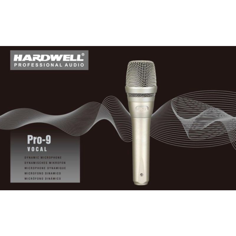 MICROPHONE KABEL HARDWELL PRO 9 NEW KUALITAS MIC KABEL TERBAIK
