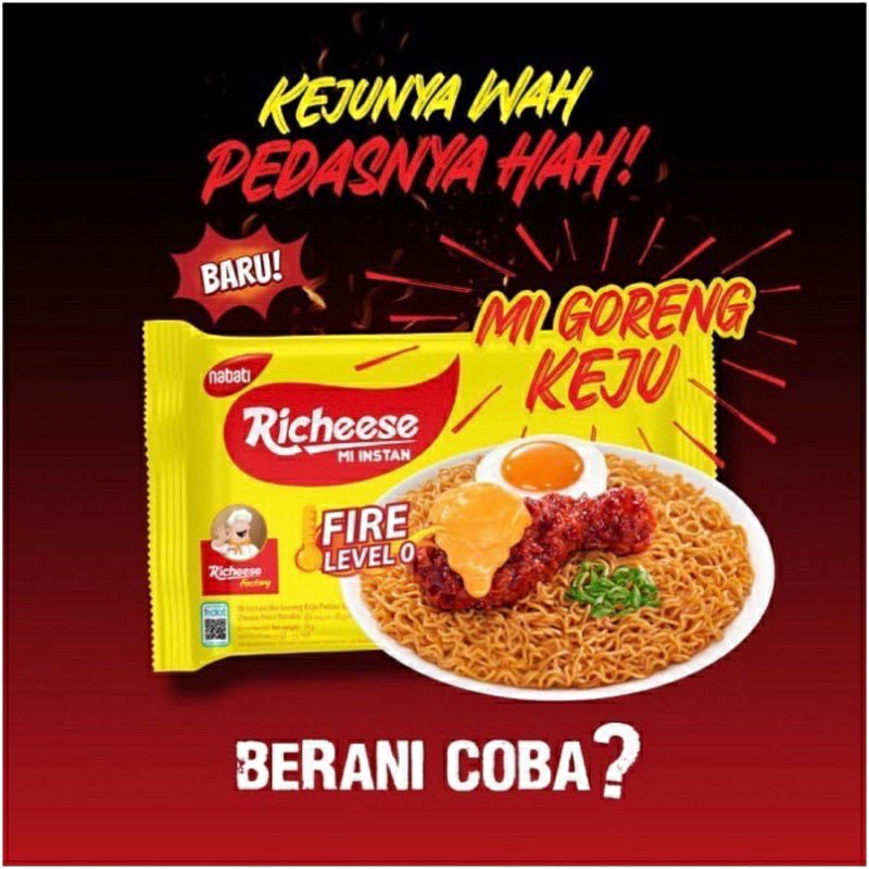 READY STOCK || RAK KOSMETIK ATK || MIE RICHEESE LEVEL 0 || MIE RICHEESE || MIE VIRAL RICHEESE