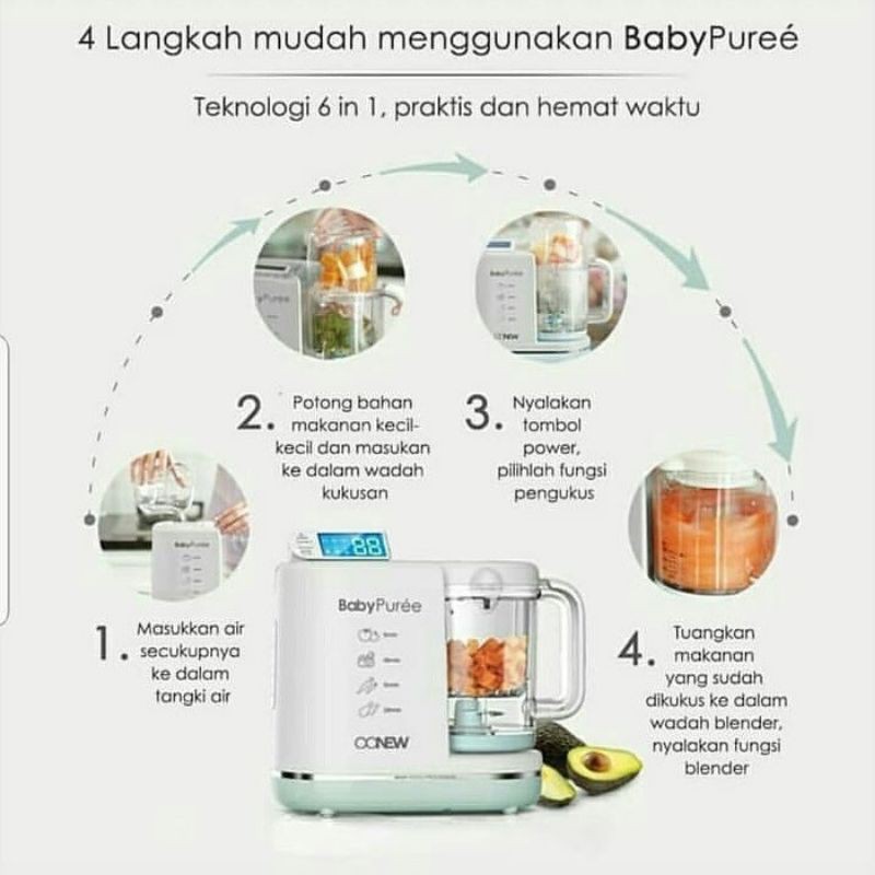 Oonew 6 in 1 Baby Puree