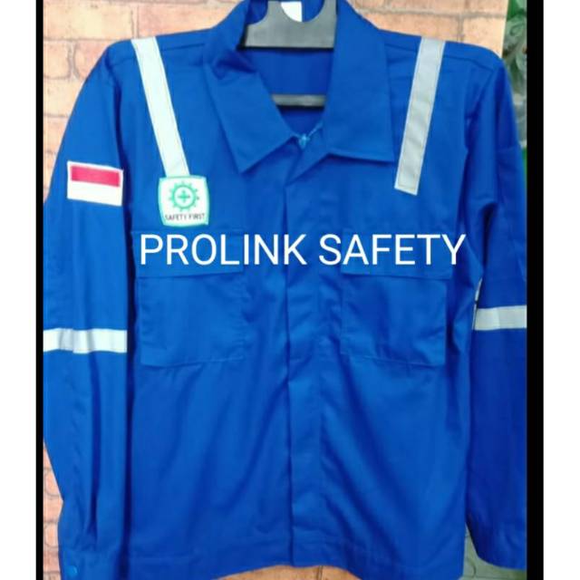 SERAGAM BAJU SAFETY BIRU RESLETING SCOTLIGHT PUNDAK