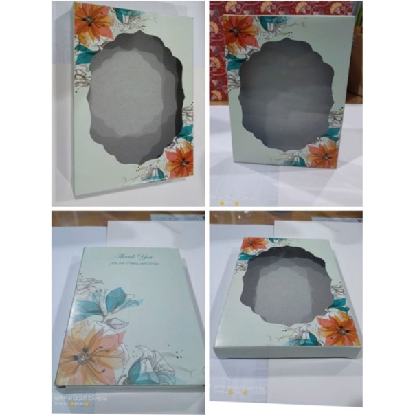 

12 x 2 x 16 cm untuk Dus Kotak Kemasan souvenir paper box lepek daun kaca MINIM 100 pcs