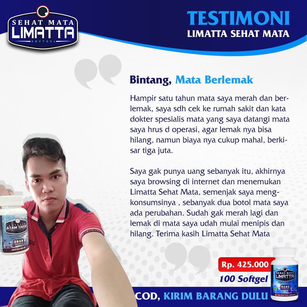 Vitamin Mata 100% Original Obat Mata Minus / Katarak/ Glaukoma / Silinder Bukan Eye Care