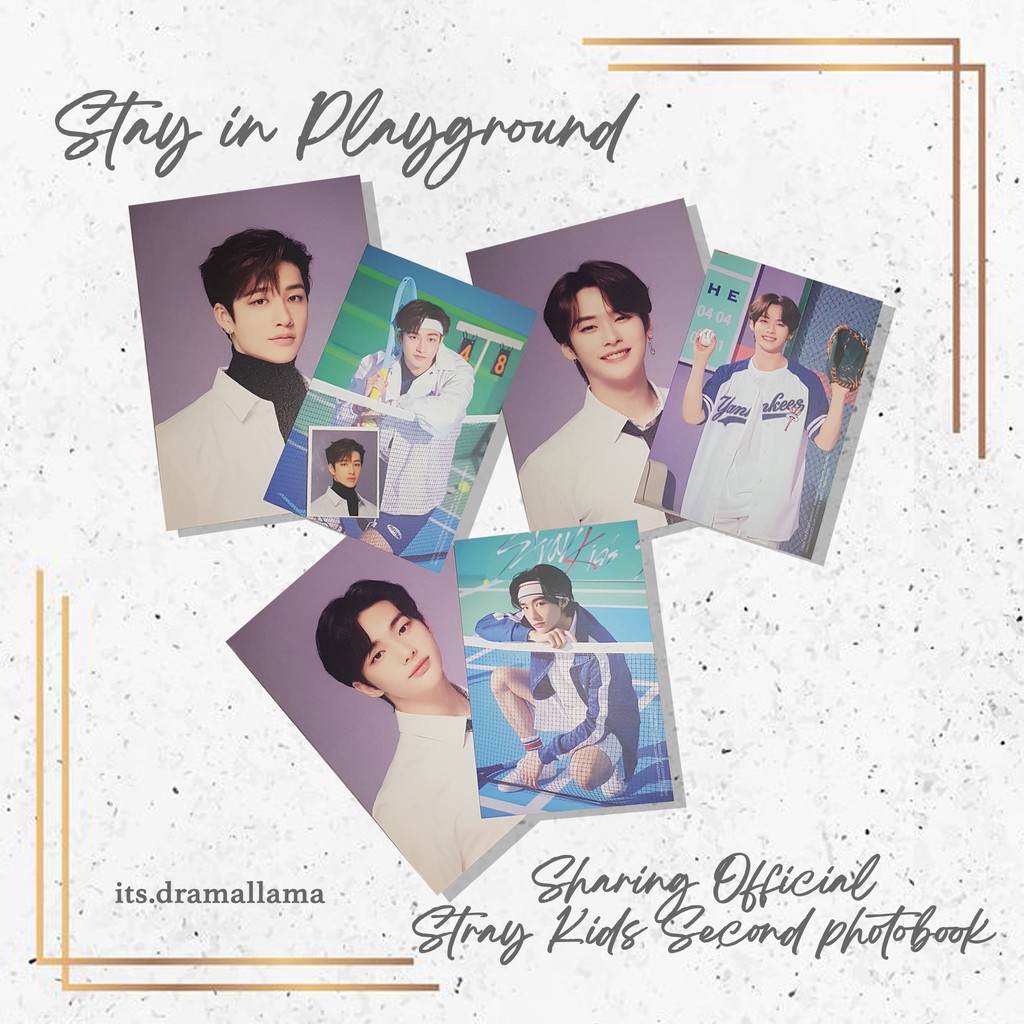 [BACA DESKRIPSI] SHARING OFFICIAL Stray Kids 2nd Photobook "STAY IN PLAYGROUND"