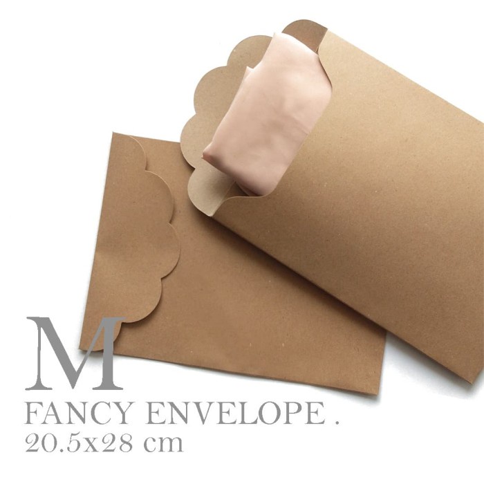 

PROMO FANCY ENVELOPE : 20.5 x 28 cm, KRAFT LINER 150gr