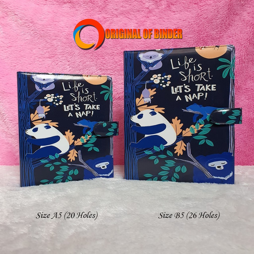 BINDER PRINTING MOTIP LIFE IS SHORT A5 DAN B5