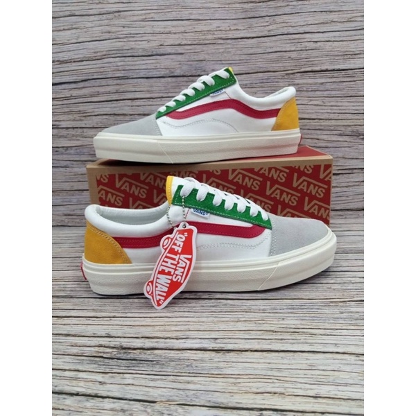 Sepatu vans old skool mars mallow multy shoes sneakers