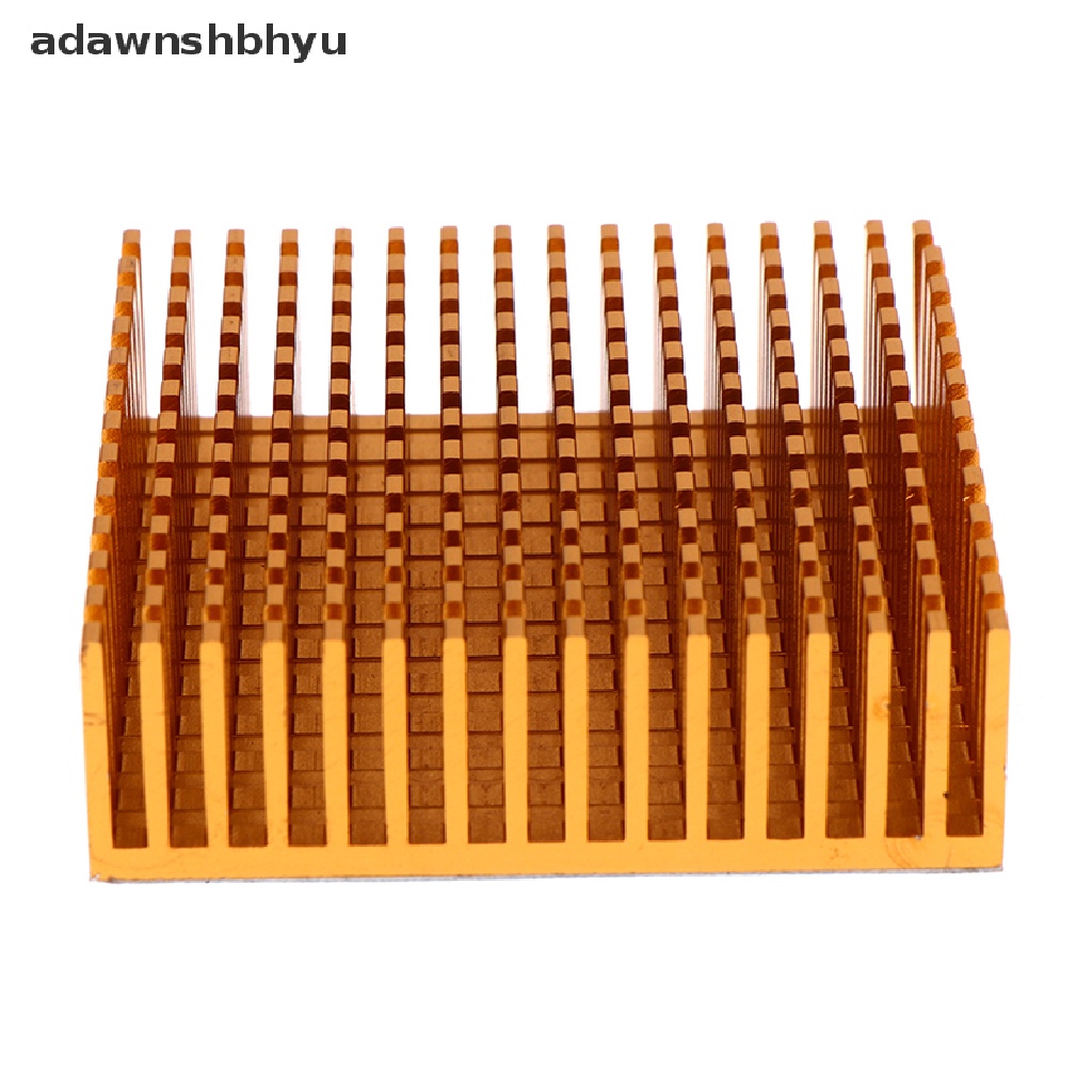 (Adawnshbhyu) Panel Heatsink Power Ic Chip Pendingin Cpu 50x50 X 15mm Bahan Aluminum