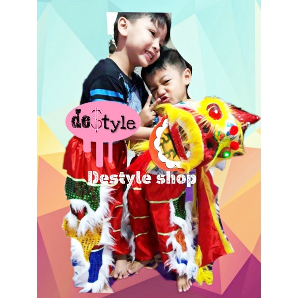 Paket Barongsai Anak +celana topeng barongsai celana barongsai anak