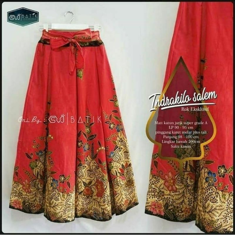 ROK BATIK PANJANG KATUN JARIK PREMIUM UNGGUL JAYA