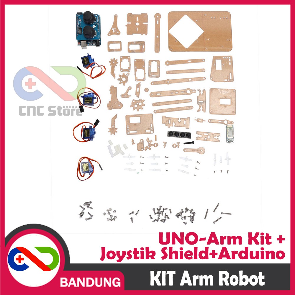 ROBOT ARM KIT PARTS UNOARM SHIELD FOR ARDUINO UNO JOYSTIK HAND GRIPPER